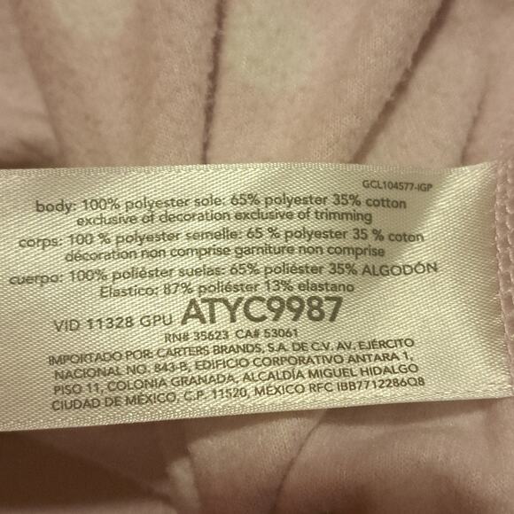 Carter's 24 Month Winter Polar Bear  Sweatshirt and Footsie Jumper - Picture 9 of 9